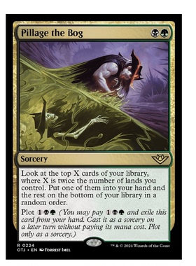 牌客窝 万智牌  掠夺腐沼 Pillage the Bog 金  多色