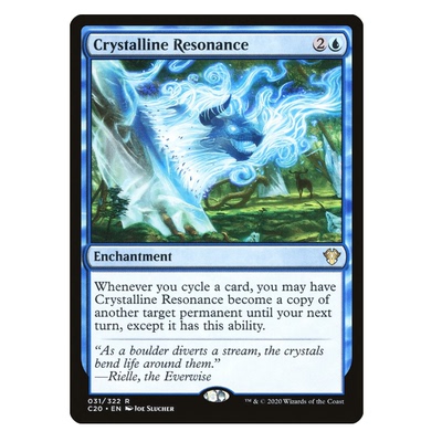牌客窝 万智牌   晶澈共振  Crystalline Resonance 金 蓝 英文