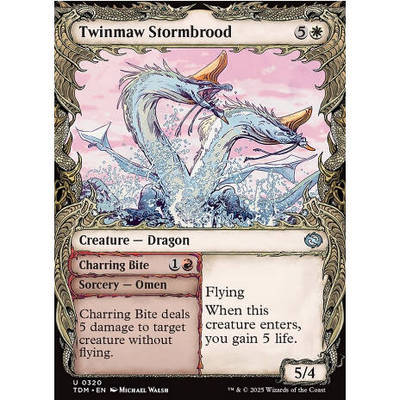 牌客窝 万智牌 双喉袭暴龙 Twinmaw Stormbrood  银 白