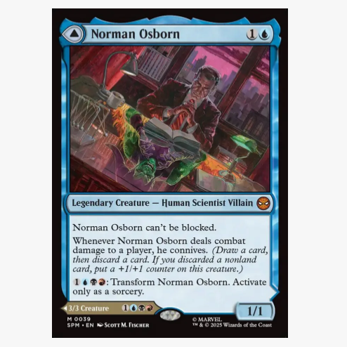 牌客窝 万智牌 诺曼·奥斯本 Norman Osborn 秘稀 蓝