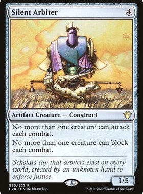 牌客窝 万智牌  沉静仲裁者  Silent Arbiter  金 神器
