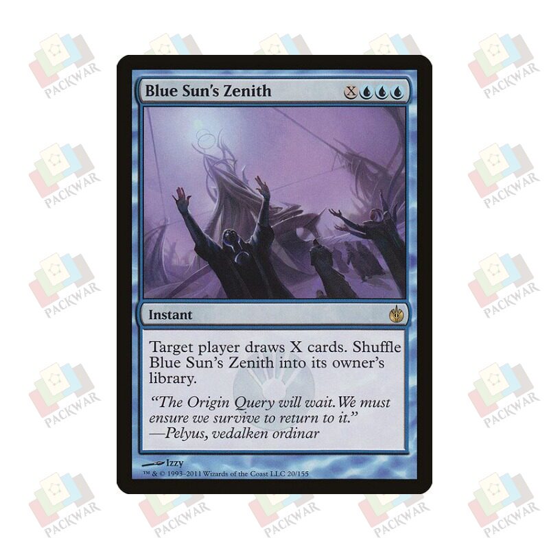 牌客窝 万智牌 蓝阳当空 Blue Sun's Zenith 金 蓝 闪图片