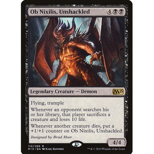牌客窝 万智牌 破枷的欧尼希兹 Ob Nixilis, Unshackled 金 黑