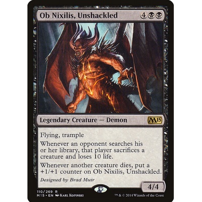 牌客窝 万智牌  破枷的欧尼希兹 Ob Nixilis, Unshackled 金 黑