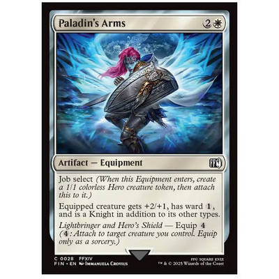 牌客窝 万智牌 骑士的剑盾 Paladin's Arms 铁 白