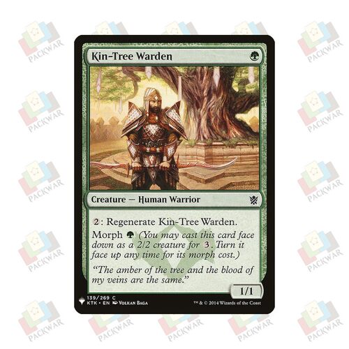 牌客窝 万智牌 族树护卫 Kin-Tree Warden 铁 绿 闪