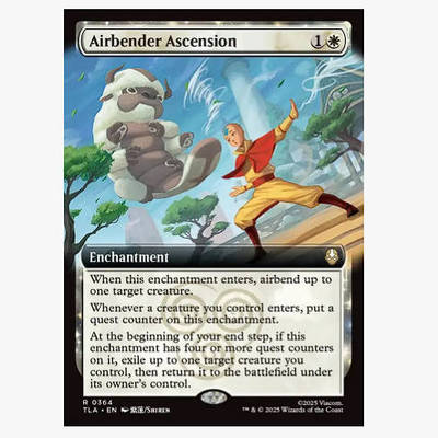 牌客窝 万智牌 截气神通腾扬  Airbender Ascension 金 白