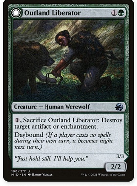 牌客窝 万智牌 离乡救难人 Outland Liberator 银 绿