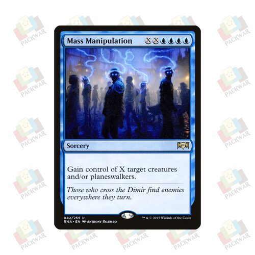 牌客窝 万智牌 全面操弄 Mass Manipulation 金 蓝 闪