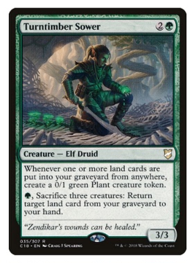 牌客窝 万智牌  Turntimber Sower 旋林播种客  金 绿 英文