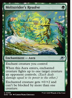 牌客窝 万智牌 炽行者决心 Meltstrider's Resolve 银 绿色