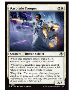 牌客窝 万智牌 光刃武装兵 Rayblade Trooper 银 白色