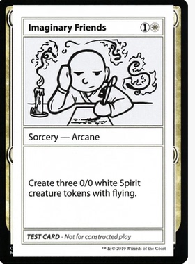 牌客窝 万智牌 虚幻朋友 Imaginary Friends 金 白色