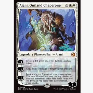 万智牌 外域照护阿耶尼 Ajani, Outland Chaperone 秘稀 白色