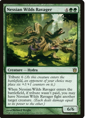 牌客窝 万智牌 奈西安荒野噬怪 Nessian Wilds Ravager 金 绿色