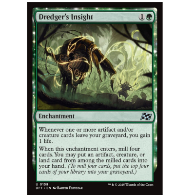 牌客窝 万智牌 挖掘客的洞察 Dredger's lnsight 银 绿