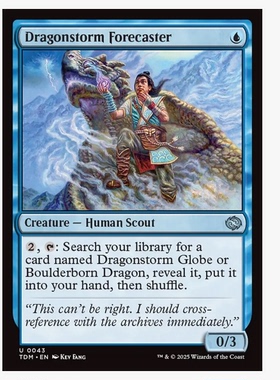 牌客窝 万智牌 龙袭暴预报员 Dragonstorm Forecaster 银 蓝