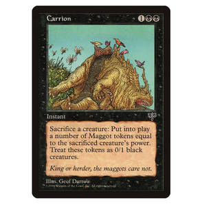 牌客窝 万智牌 腐肉 Carrion 铁 黑