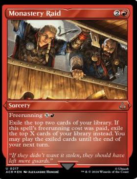 牌客窝 万智牌 劫掠修道院 Monastery Raid 银 红