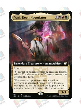 牌客窝 万智牌 尖刻谈判员法琪 Vazi, Keen Negotiator 金 多色