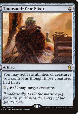 牌客窝 万智牌  千年琼浆 Thousand-Year Elixir 金 神器