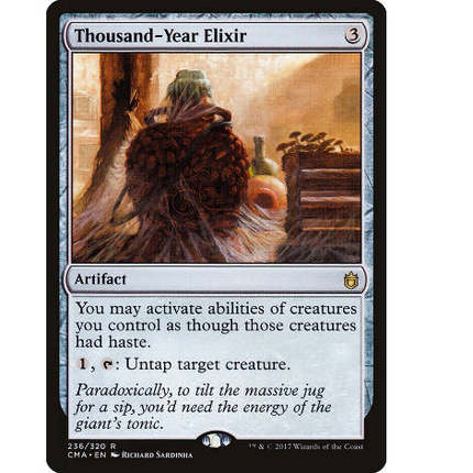 牌客窝 万智牌  千年琼浆 Thousand-Year Elixir 金 神器