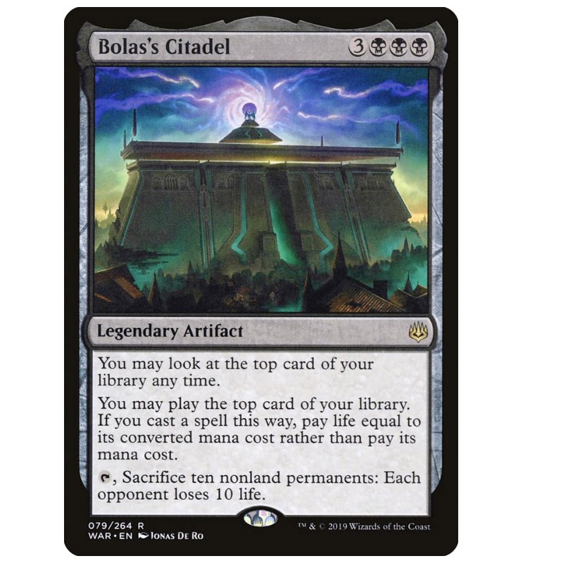 牌客窝 万智牌  波拉斯尊殿 Bolas's Citadel 金 黑 - 实物图