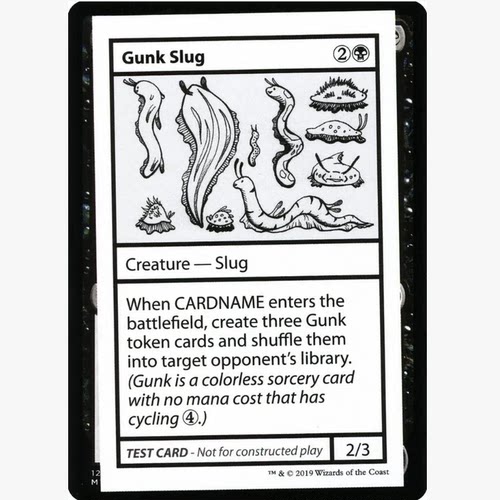 牌客窝 万智牌 黏液蛞蝓 Gunk Slug 金 黑色