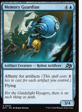 牌客窝 万智牌  记忆守护机 Memory Guardian 银 蓝色