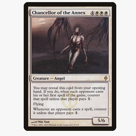 牌客窝 万智牌 别馆督长 Chancellor of the Annex 金 白