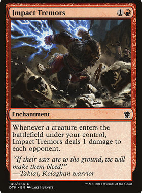 牌客窝 万智牌 冲击震颤 Impact Tremors 银 红