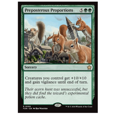 牌客窝 万智牌 浩大无比 Preposterous Proportions  金  绿