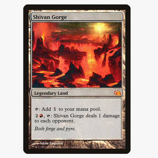 Shivan 西瓦峡谷 万智牌 闪 秘稀 地 Gorge 牌客窝