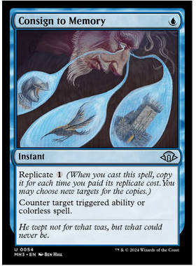 牌客窝 万智牌 托诸记忆 Consign to Memory 银 蓝