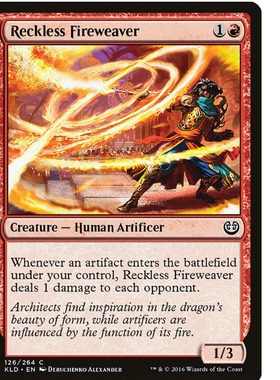 牌客窝 万智牌 鲁莽织焰匠 Reckless Fireweaver 英文闪 铁 红