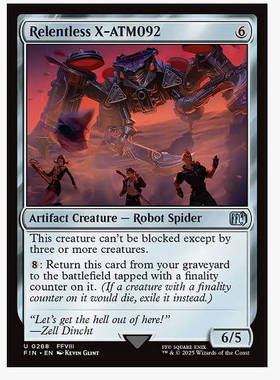 牌客窝 万智牌 难缠的X-ATM092 Relentless X-ATM092 银 神器