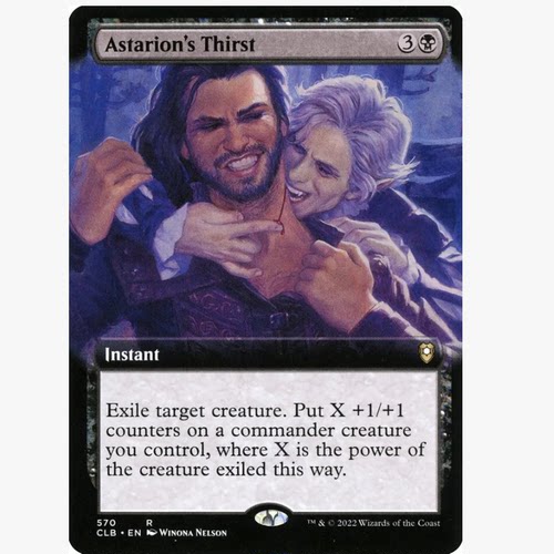 牌客窝 万智牌 阿斯代伦的饥渴 Astarion's Thirst 金 黑色