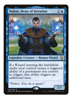 牌客窝 万智牌 迭演院长奈班 Naban, Dean of Iteration 金 蓝