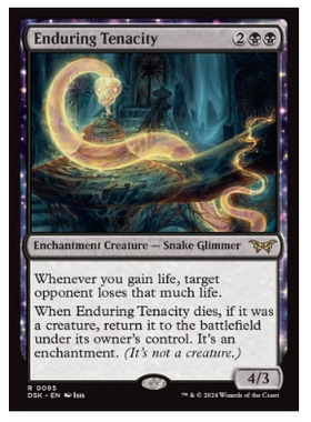 牌客窝 万智牌 永续顽强体 Enduring Tenacity 金 黑色