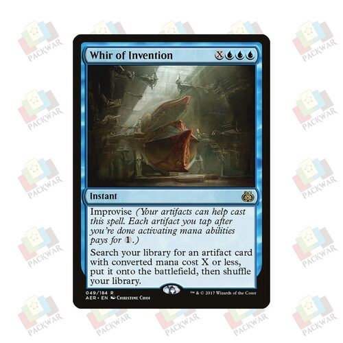 牌客窝 万智牌 创发隆响 Whir of Invention 金 蓝 闪