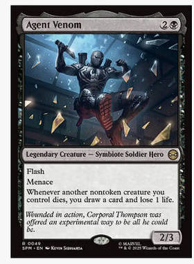 牌客窝 万智牌 毒液特工 Agent Venom 金 黑色