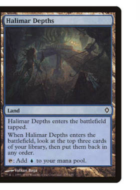 牌客窝 万智牌   哈利玛奥流  Halimar Depths 铁 地