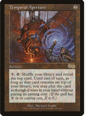 牌客窝 万智牌  暂时性隙缝 Temporal Aperture 金 无色
