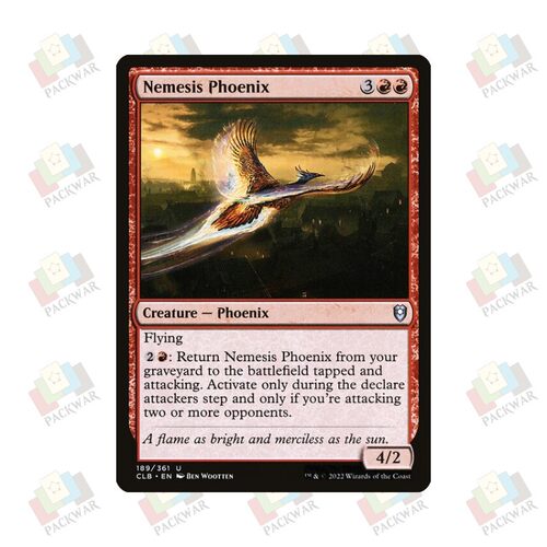牌客窝 万智牌 宿敌凤凰 Nemesis Phoenix 银 红 闪