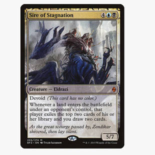牌客窝 万智牌  阻滞君父 Sire of Stagnation 秘稀 多色
