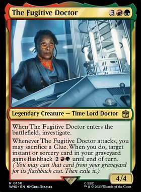 君君的牌客窝万智牌 神秘博士WHO  The Fugitive Doctor  金多 闪