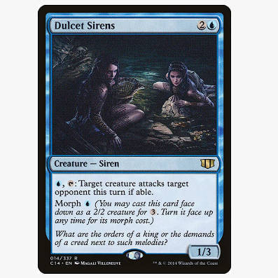 牌客窝 万智牌 悦曲塞连 Dulcet Sirens 金 蓝