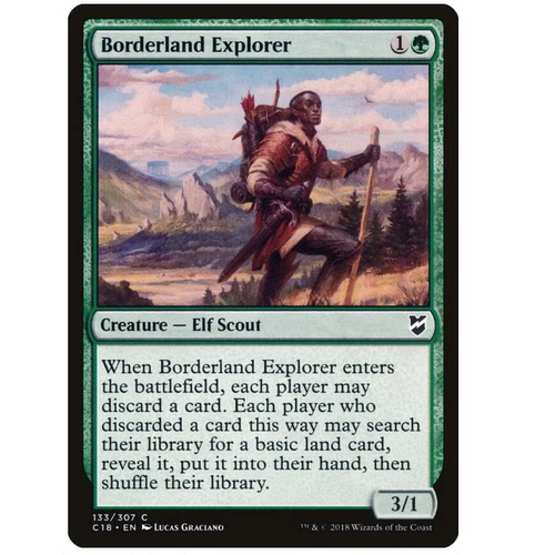 牌客窝 万智牌  边境探险家  Borderland Explorer  绿 铁