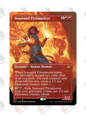 牌客窝 万智牌 干练烈焰术士 Seasoned Pyromancer 秘稀 红 闪