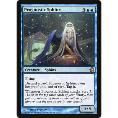 牌客窝 万智牌 先知史芬斯 Prognostic Sphinx 金 蓝